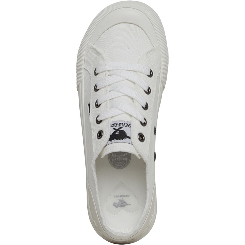 Rocket Dog Womens Jazzin Plus Canvas Pumps White