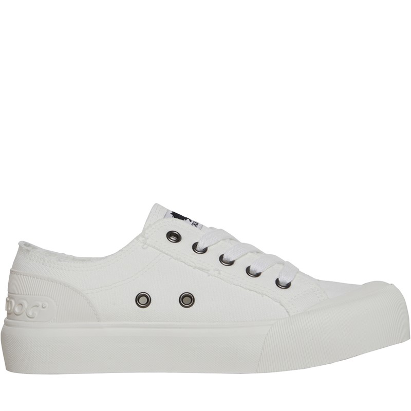 Rocket Dog Womens Jazzin Plus Canvas Pumps White