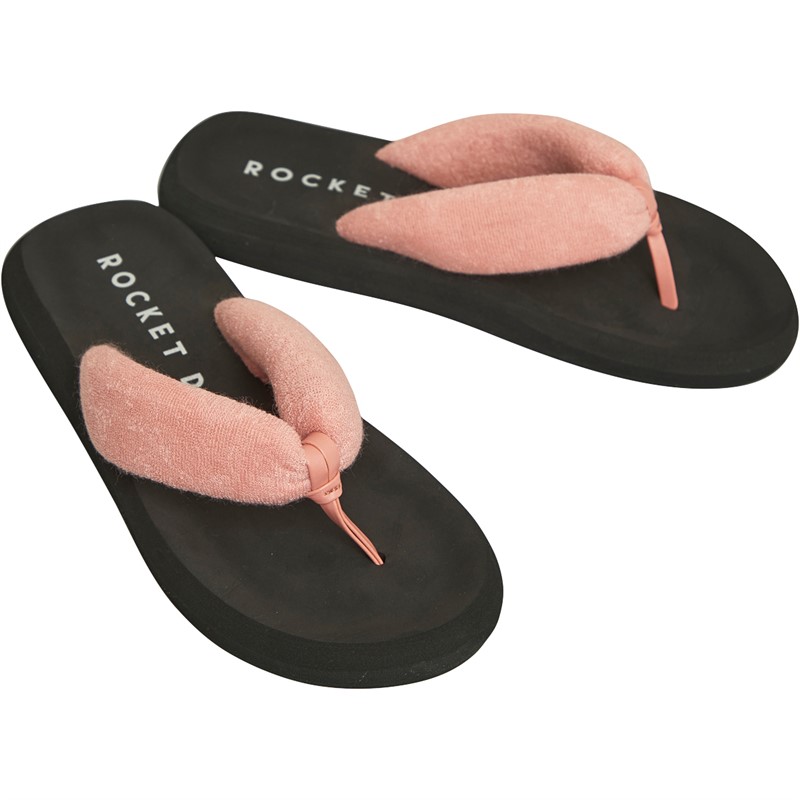 Rocket Dog Womens Sunset Puff Flip Flops Peach