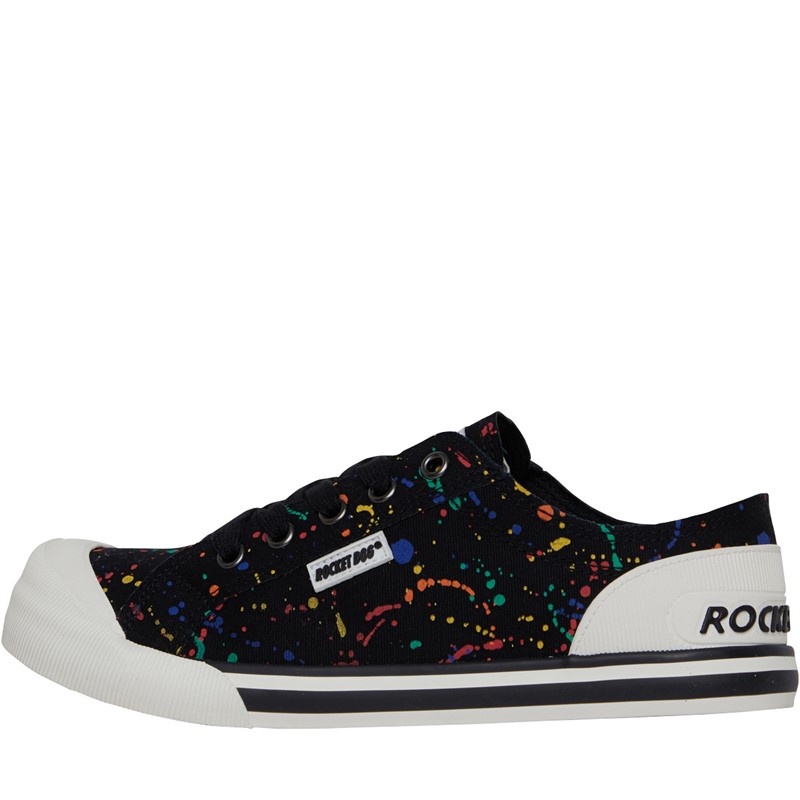 Rocket Dog Womens Jazzin Canvas Pumps Black Multi