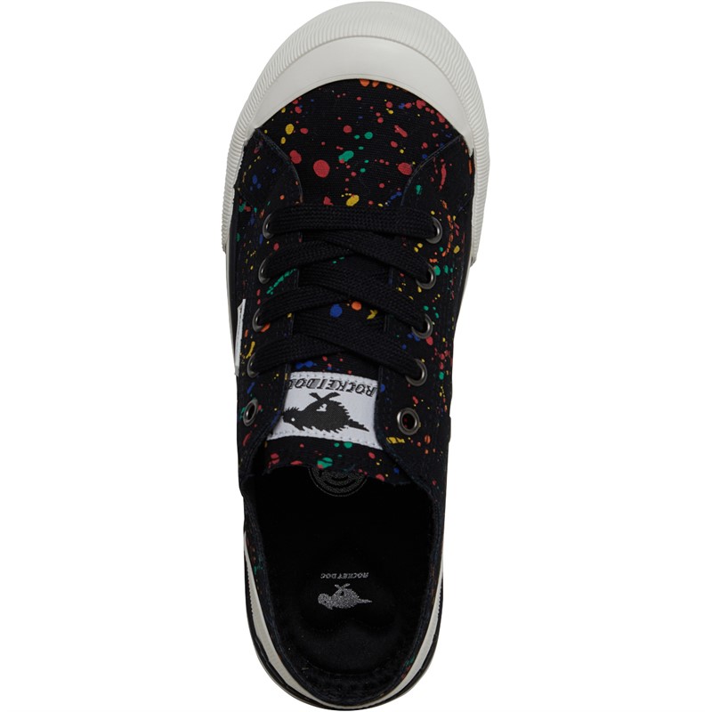 Rocket Dog Womens Jazzin Canvas Pumps Black Multi