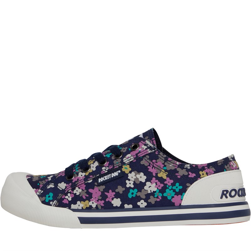 Rocket Dog Womens Jazzin Canvas Pumps Navy Multi