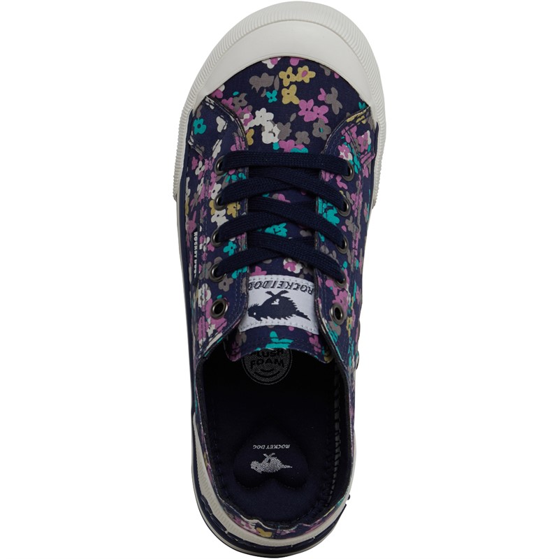 Rocket Dog Womens Jazzin Canvas Pumps Navy Multi