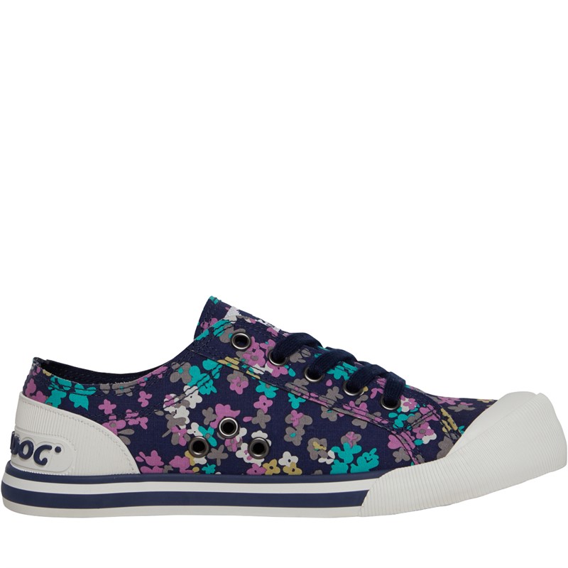 Rocket Dog Womens Jazzin Canvas Pumps Navy Multi