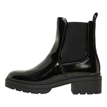 Rocket Dog Womens Iggie Chelsea Boots Black Patent