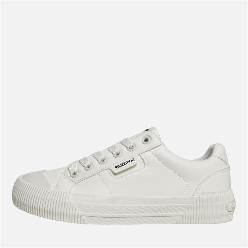 Rocket Dog Womens Cheery Sport Trainers White/White - Size 3