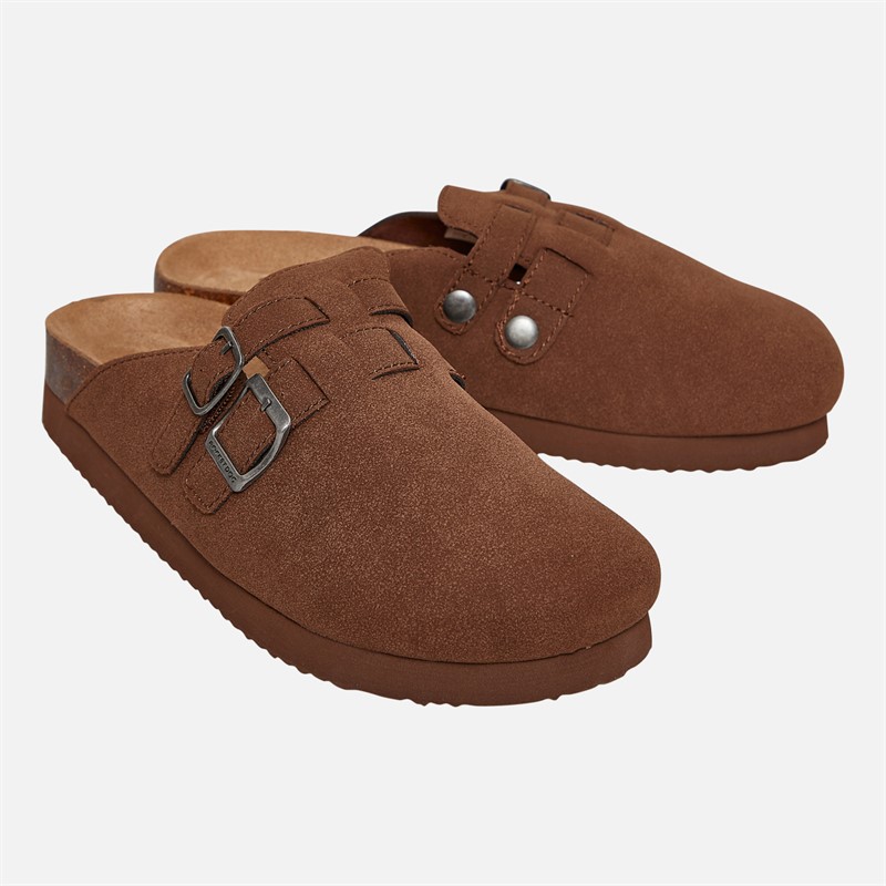 Rocket Dog Womens Abel Plus Mule Slippers Dark Brown