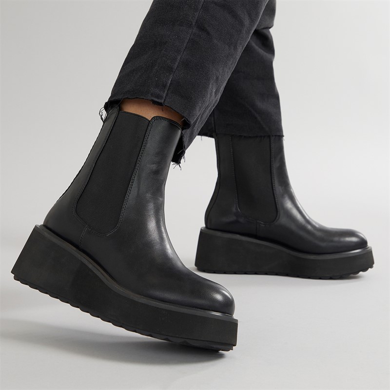 Rocket Dog Womens Heyday Wedge Chelsea Boots Black