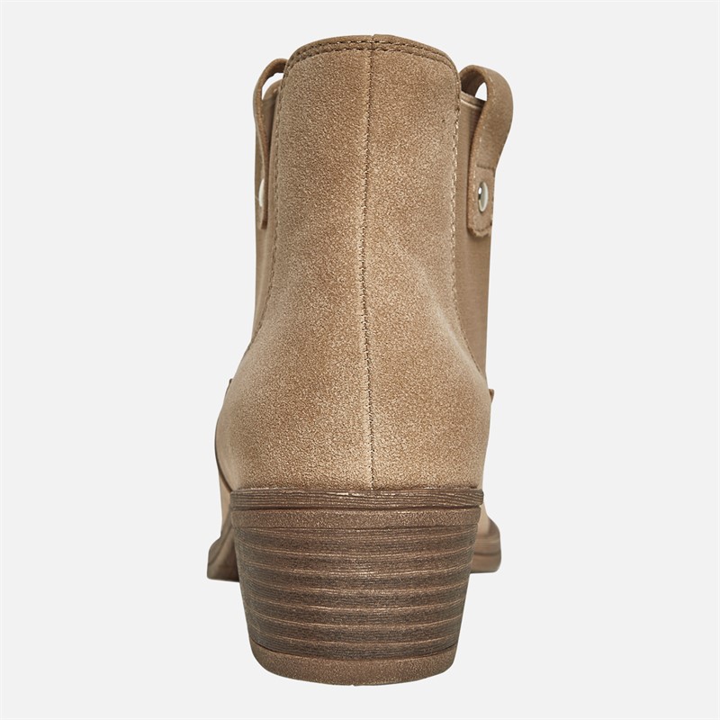 Rocket Dog Womens Richie Heeled Chelsea Boots Taupe