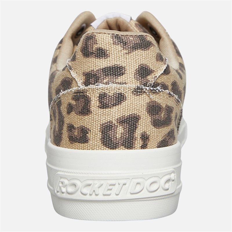 Rocket Dog Womens Cecila Trainers Leopard Tan
