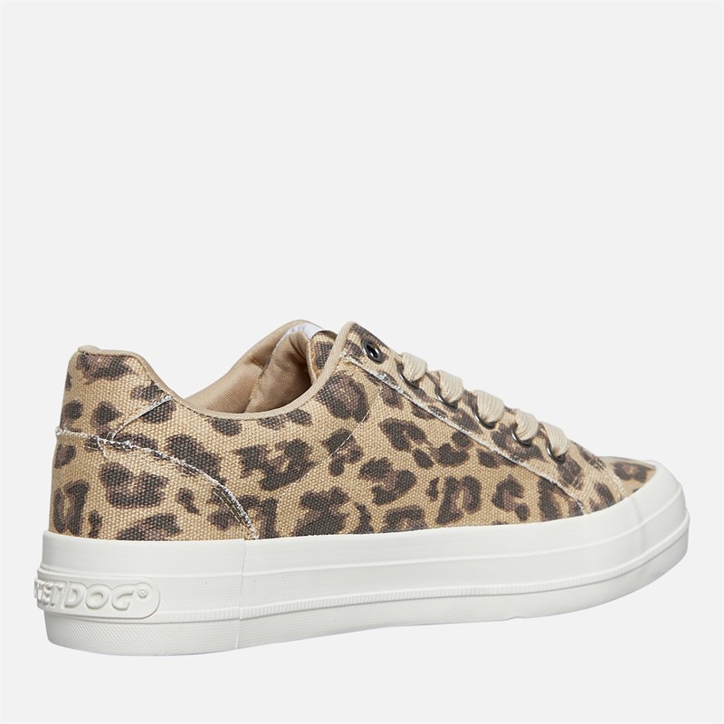 Rocket Dog Womens Cecila Trainers Leopard Tan