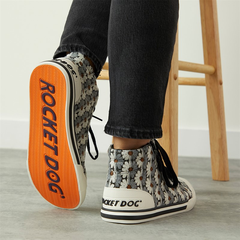 Rocket Dog Womens Womes Jazzin Hi Canvas Pumps Black Multi