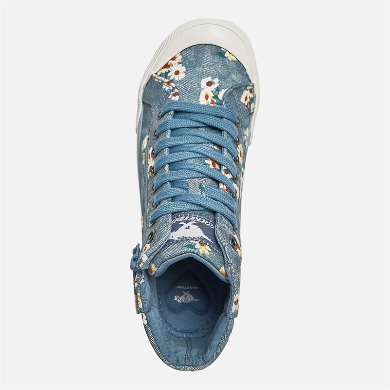 Rocket Dog Womens Womes Jazzin Hi Canvas Pumps Dark Blue