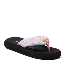 Rocket Dog Womens Sunset Puff Tucker Tie Dye Flip Flops Pastel Multi