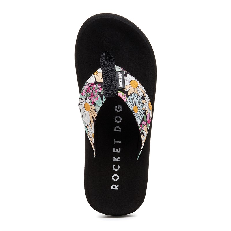 Rocket Dog Womens Adios Berlin Flip Flops Black