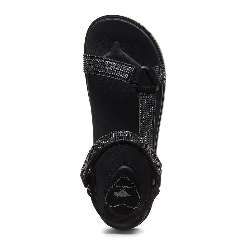Rocket Dog Womens Spry Ankle Strap Sandals Black