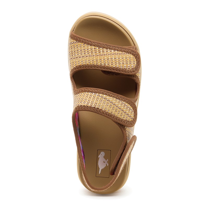Rocket Dog Womens Balmy Park Ankle Strap Sandals Natural