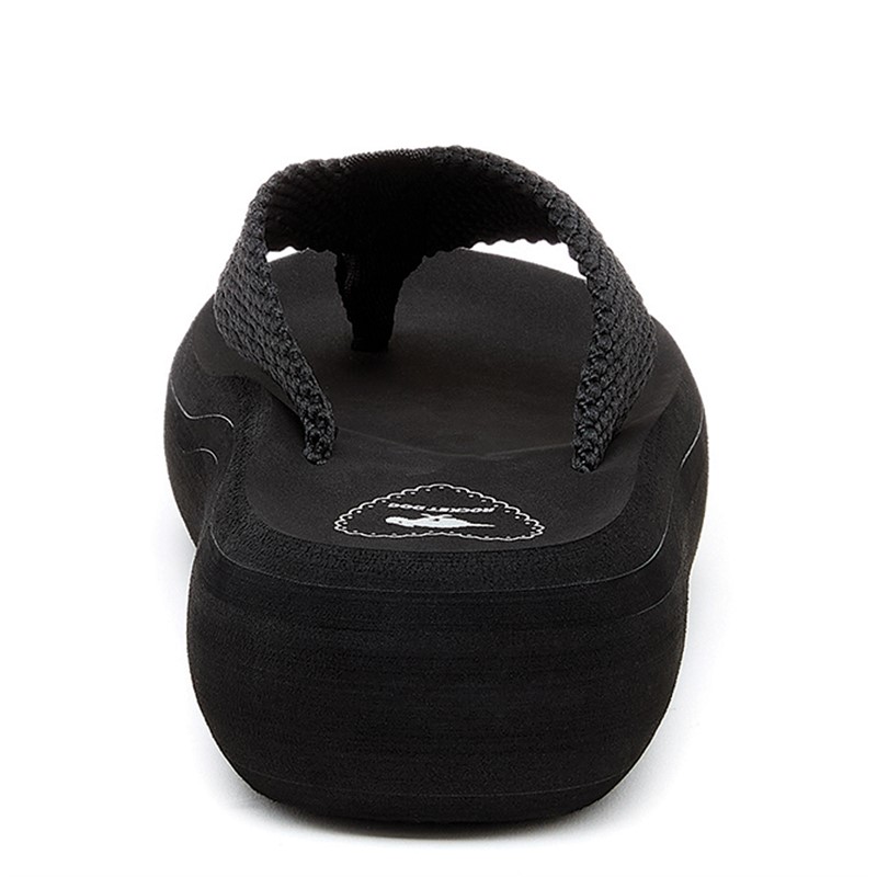 Rocket Dog Womens Sandy Chunky Flip Flops Black