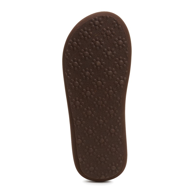 Rocket Dog Womens Spotlight Olney Sequin Flip Flops Brown