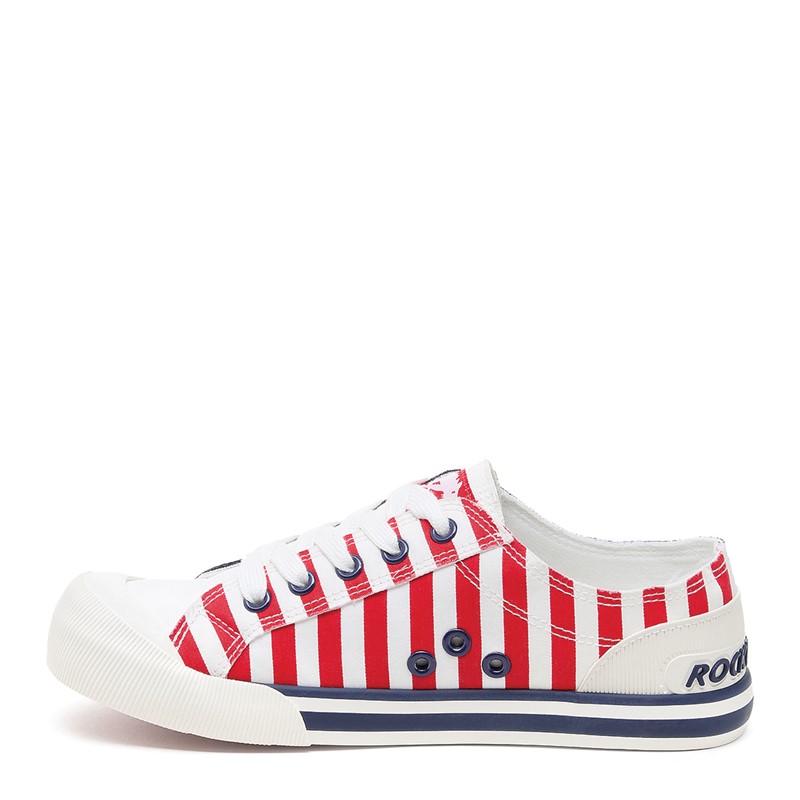 Rocket Dog Womens Jazzin Canvas Pumps Red/Navy
