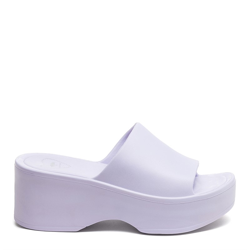 Rocket Dog Womens Petal Blown EVA Platform Sliders Lavender