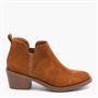Rocket Dog Womens York Block Heel Ankle Boots Cognac