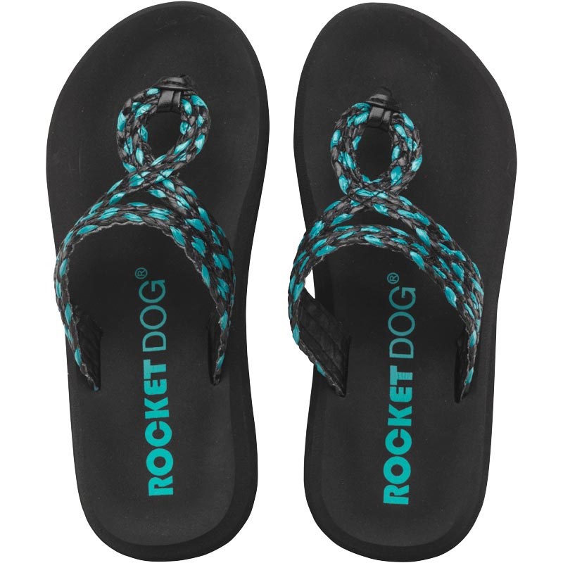 Rocket Dog Womens Sunglass Wavepool Flip Flops Black