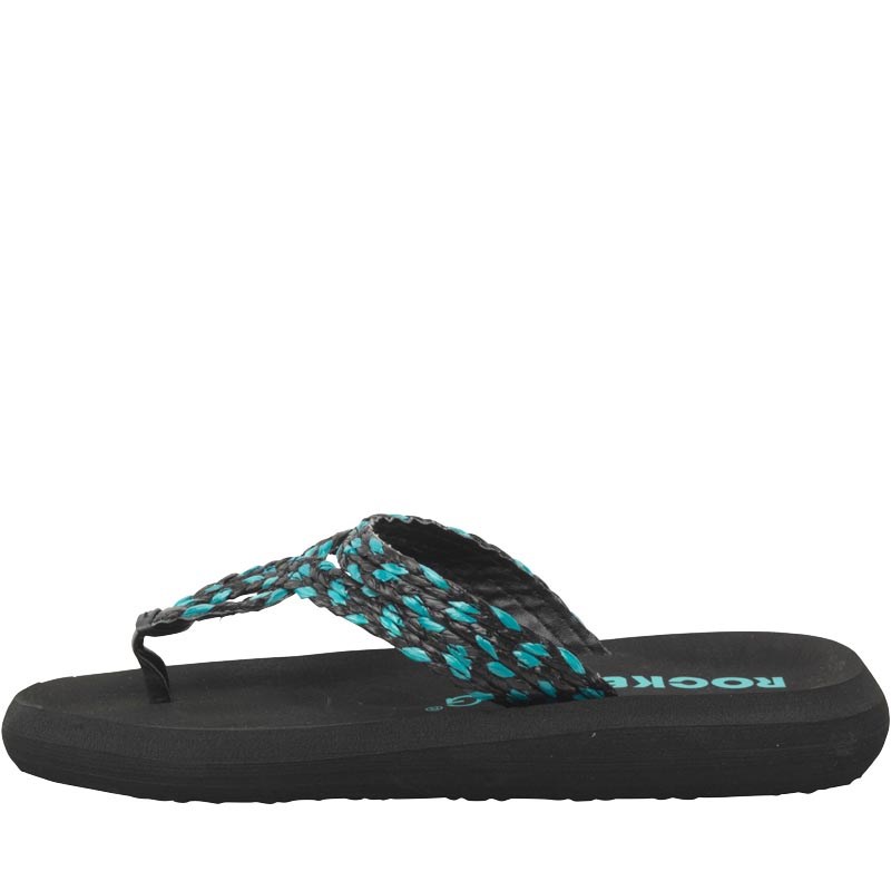 Rocket Dog Womens Sunglass Wavepool Flip Flops Black