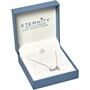 Eternity Cubic Zirconia Womens Pendant Silver