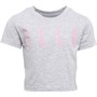 Elle Girls Cropped T-Shirt Pearl Grey Marl