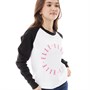 Elle Girls BAndW Sweatshirt Black