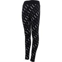 Elle Junior Girls AOP Logo Leggings Black