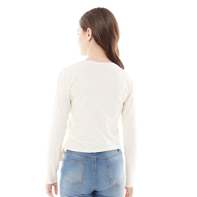 Elle Girls Abstract Tie Side T-Shirt Vanilla Ice