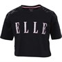Elle Girls Abstract Crop T-Shirt Black
