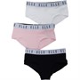 Elle Girls Three Pack Hipster Briefs Bright White