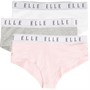 Elle Girls Three Pack Hipster Briefs Bright White