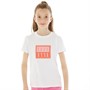 Elle Junior Girls Block Logo T-Shirt Bright White