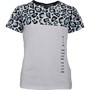 Elle Junior Tee-Shirt Leopard Fille Blanc