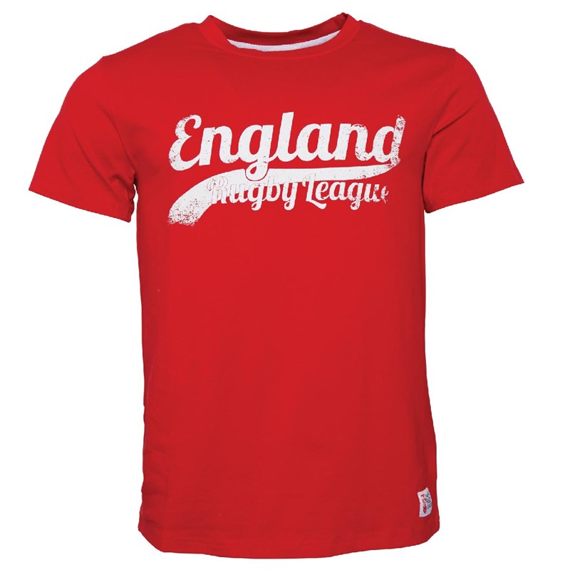 Buy ENGLAND RUGBY LEAGUE Mens Logo TShirt Red