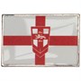 ENGLAND RUGBY LEAGUE Mens Supporters Flag Pin Badge White/Red
