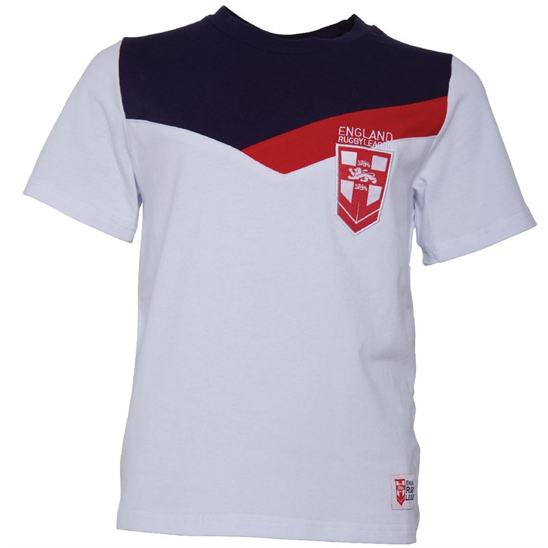 Buy ENGLAND RUGBY LEAGUE Junior Boys Colour Block T-Shirt ...
