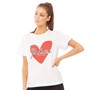 JDR-CTR Damer Heart T-Shirt Hvid