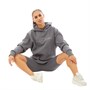 JDR-CTR Womens Signature Oversized Hoodie Charcoal