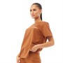 JDR-CTR Tee-Shirt Femme Marron Rouillé