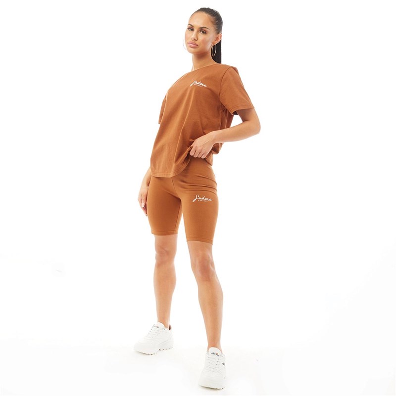 JDR-CTR Womens Romance Cycling Shorts Mocha