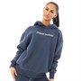 JDR-CTR Womens Document Oversized Hoodie Navy