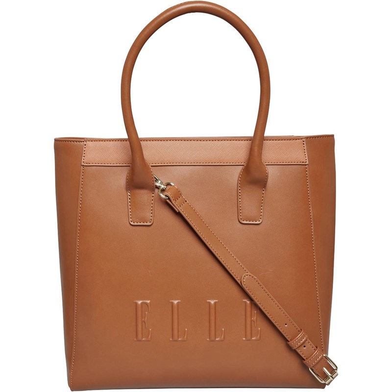 Elle Damer Embossed Crossbody Taske Gyldenbrun