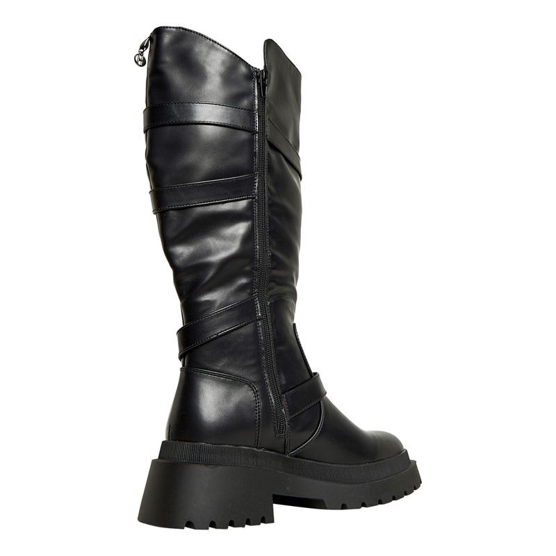 Elle Womens Eden Knee High Boots Black P02