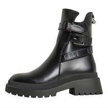 Elle Womens Everly Buckle Boots Black