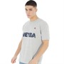 MEYBA Mens Training T-Shirt Grey Melange/Navy
